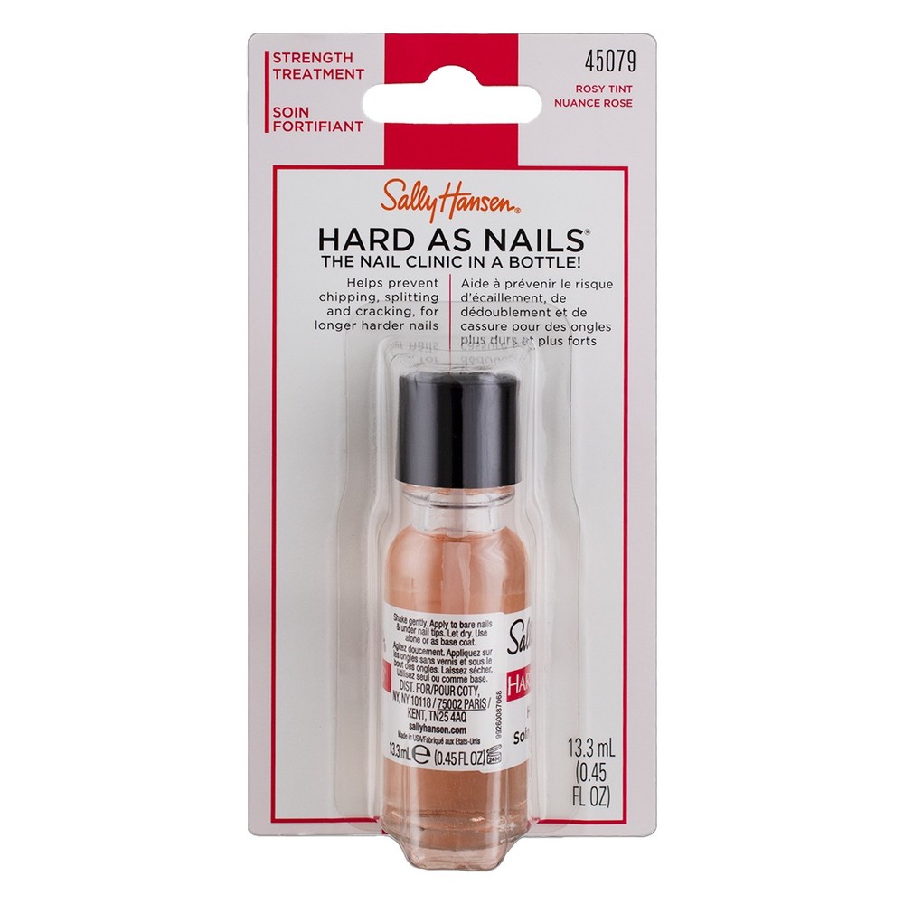 Sally Hansen Hard As Nails Nail Hardener, 0.45 fl oz, Natural Tint 45079