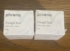 2Pcs. Phrena Fungi Clear , Nail Fungus Cream 50g. Each, Sealed. Exp. 01/09/2029