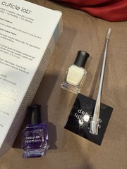 Deborah Lippmann Cuticle Lab Set Oil Cream Coconut Jojoba Raspberry Shea