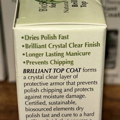 12x BioSource for Nails Natural Therapy Brilliant Top Coat 0.4 fl oz BULK LOT