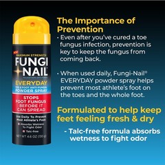 Fungi-Nail Everyday Anti-Fungal Powder Spray, 4.6oz, 4.6 Ounce (Pack of 1)