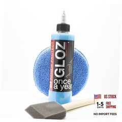 – GLOZ, Tire & Trim Treatment, Ceramic-Hybrid Protectant, Lasts High-Gloss