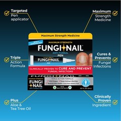 Fungi-Nail Pen Applicator Anti-Fungal Solution, 0.1 Fl Oz (Pack of 1),