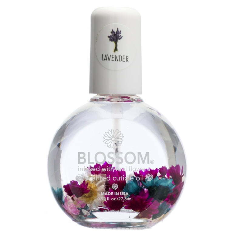 Blossom Infused Real Flowers Cuticle Oil Lavender 0.92oz w/free gift