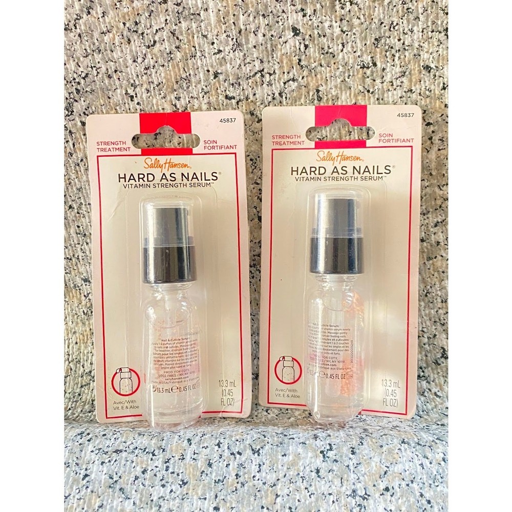 Bundle 2 Hard As Nails Sally Hansen Vitamin Strength Serum Treatment 0.45 FL OZ