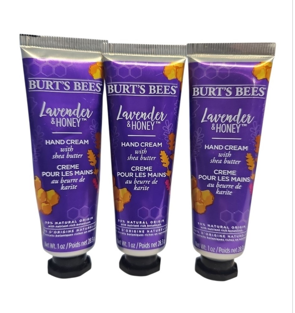 3 Pack Burt’s Bees Hand Cream 1oz ea Lavender & Honey, Wild Rose & Berry *CHOOSE