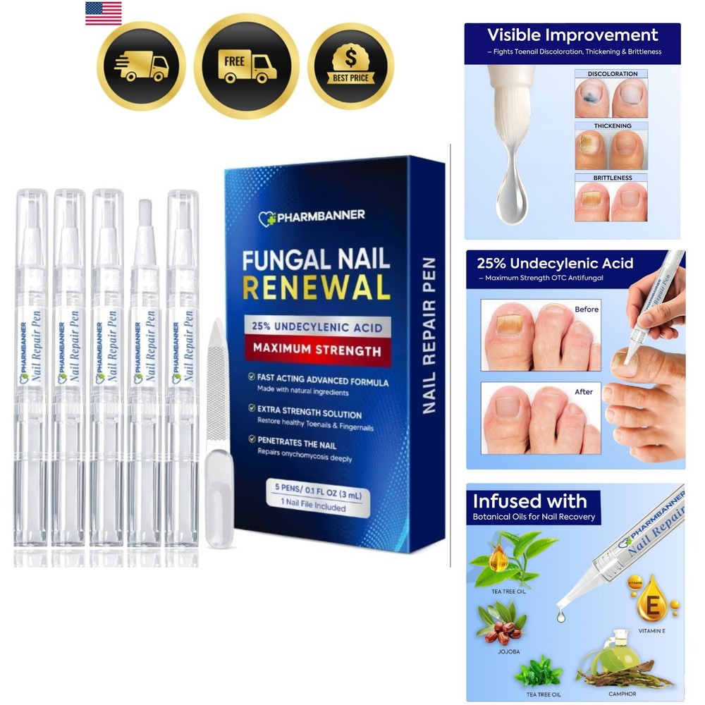 Extra Strength Nail Care Solution: Natural Formula – Complete Nail Restoratio…