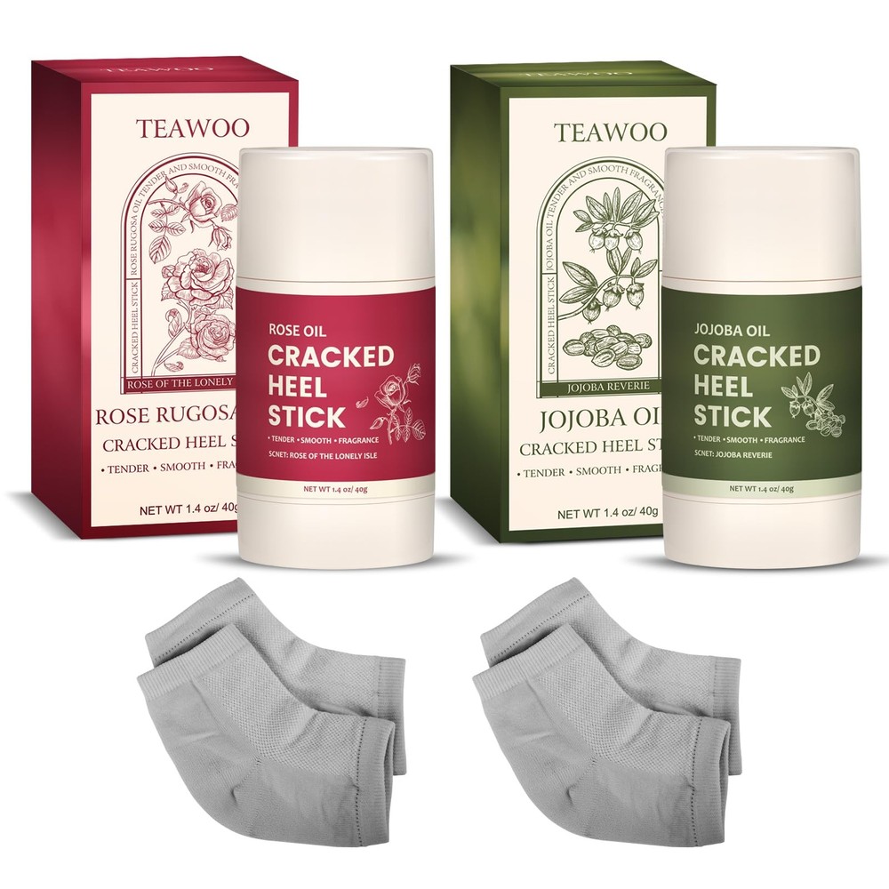 4 Pcs Cracked Heel Repair Set –Comes with 2 Sticks & 2 Stick