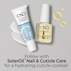 Cuticle Oil and Eraser Set, Natural Blend Moisturizer, Gentle Exfoliator, 0.5 fl