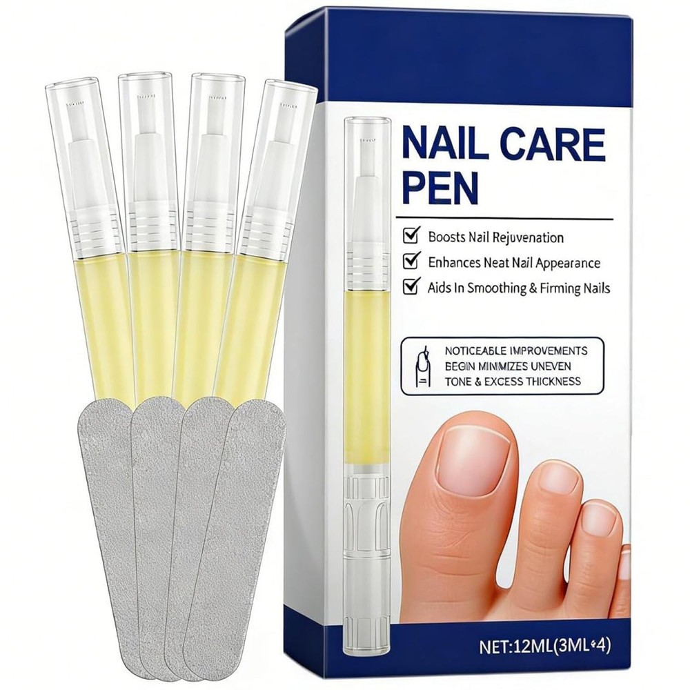 Nail Fungus Pen, Toenail Upgraded 0.49 Fl Oz (Pack of 4), White