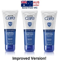 3 x Avon CARE Silicone Glove Protective Hand Cream 3 x 75ml brand new