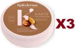 3PCS KALODERMA SHEA HAND CREAM NUTRITIOUS 150ML REGENERATES AND FEEDS INSTANTLY