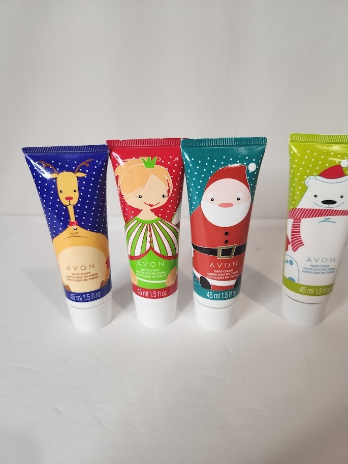 4 pk Avon Hand Cream Moisture Therapy Skin So Soft Silicone Glove Silk Repair