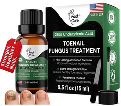 Foot Cure Toenail Fungus Treatment Extra 0.5 Fl Oz (Pack of 1), Multi-Colored