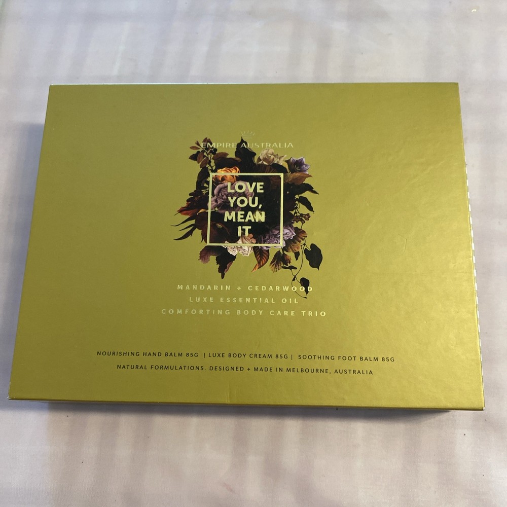 Empire Australia Mandarin Cedarwood Cream Hand Care Trio Gift Set Essential Oil