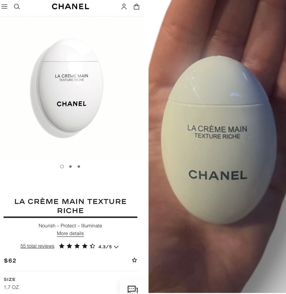 CHANEL LA CRÈME MAIN TEXTURE RICHE Hand and Nail Cream (1.7 oz). NIB! MSRP $62.