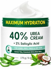 FAMIKYA Urea Cream 40 Percent for Feet Maximum 6 Ounce (Pack of 1), White