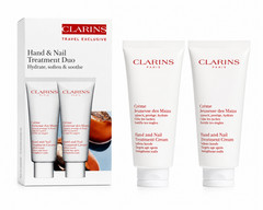 Clarins Hand & Nail Treatment Cream Duo 2x100ml NIB Discontinued Old Formula