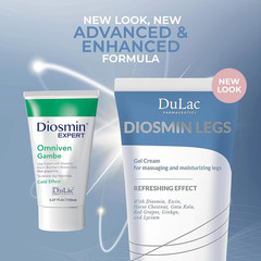 Dulàc – Diosmin Legs 5.07 Fl Oz – Varicose Veins Treatment for Legs, Gel Cream f