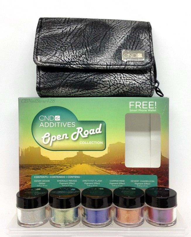 ON SALE! CND Additives – OPEN ROAD Collection – 5 Additive Colors + FREE Wallet