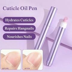 3-in-1 Cuticle Oil Pen, Cuticle Pusher Nail Oil Pen with Ceramic Tip, 2pcs