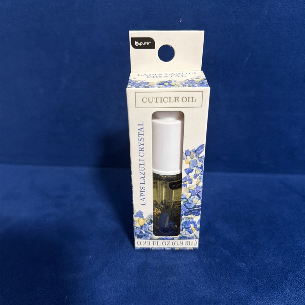 B Pure Cuticle Oil Lapis Lazuli Crystal 0.23 fl Oz.Brand New.