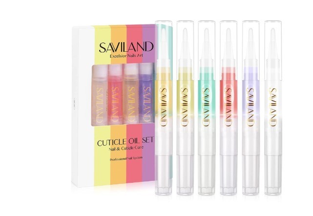 6PCS Cuticle Oil Pen Set with Vitamin E for Nail & Cuticle Care
