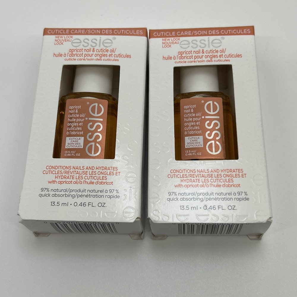 ESSIE APRICOT Nail & CUTICLE OIL 0.46 FL OZ – PACK OF 2