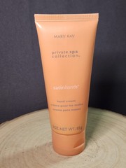 Mary Kay Private Spa Satin Hands Fragrance Free Hand Cream Size 3 oz~SEE DESCRIP