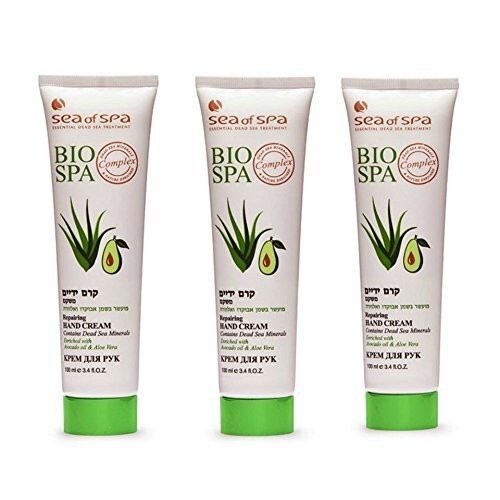 3 x Dead Sea Of Spa Bio Spa Hand Cream Enreiched Avocado Oil & Aloe Vera 100ml
