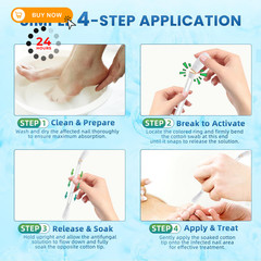 Fungal Nail Treatment Swabs–100 Ct, Extra 0.02 Fl Oz (Pack of 100), White