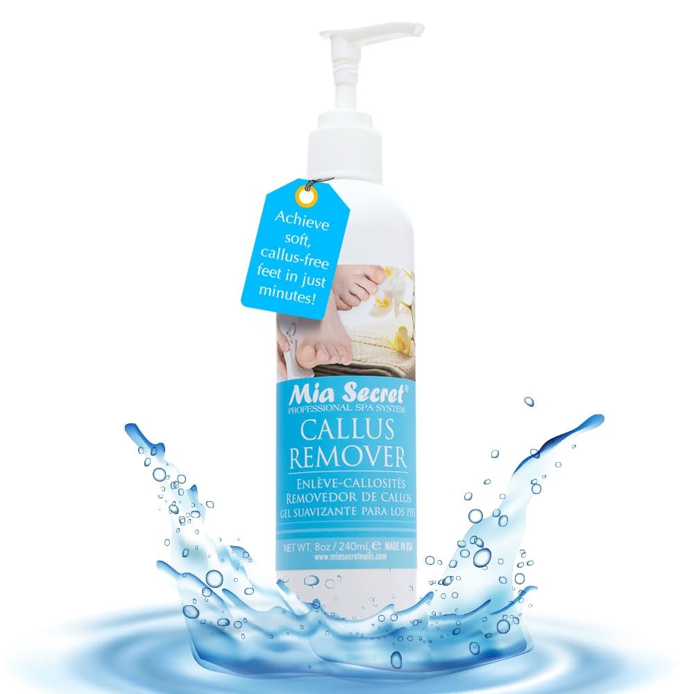 Mia Secret Professional Callus Remover Gel (8oz) – Salon-Grade 8 Ounce, Pink
