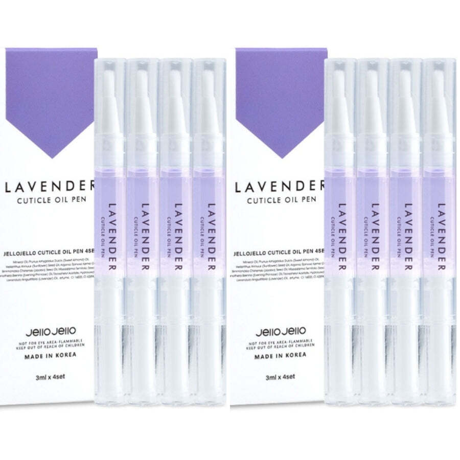JelloJello Cuticle Oil Pen Lavender 3ml*8Pcs – FREE SHIPPING