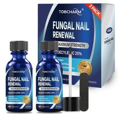 Toenail Fungus Treatment Extra Strength with 25% 0.5 Fl Oz (Pack of 2), White