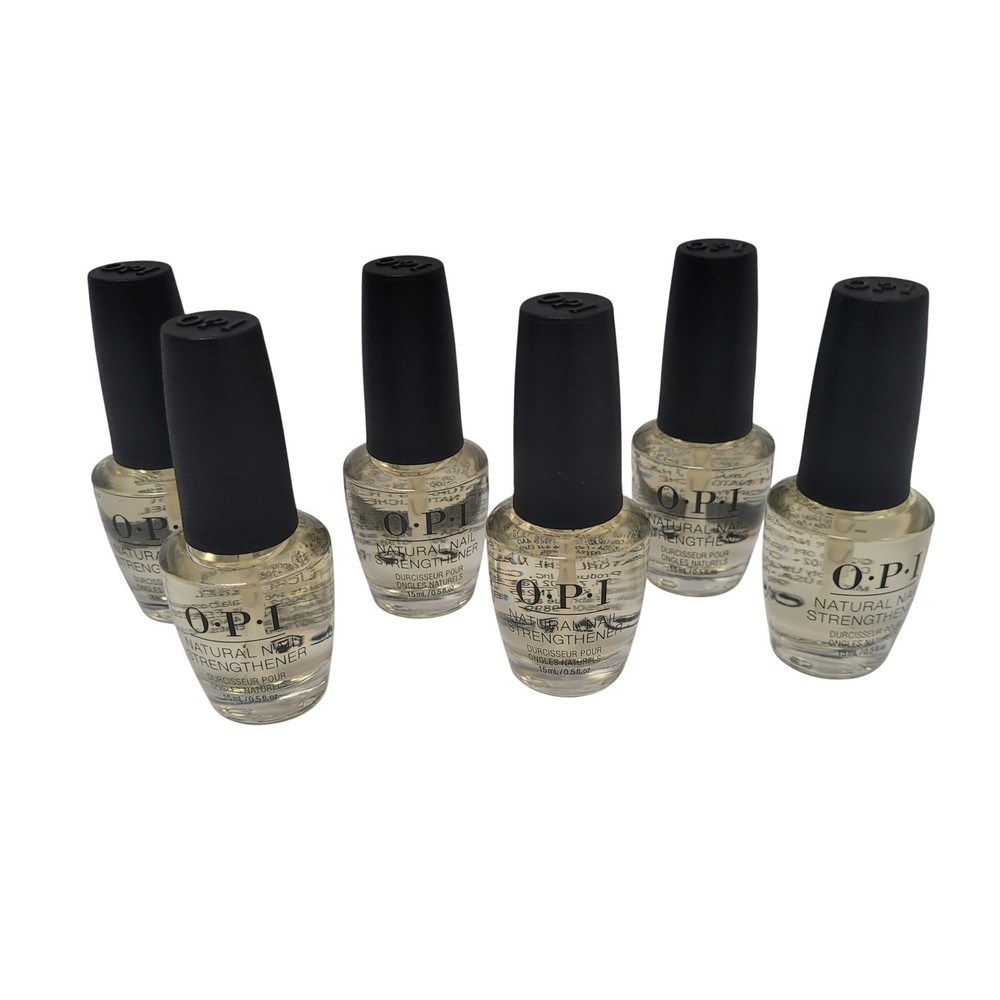 New OPI Natural Nail Strengthener 0.5oz Clear Nail Lot of 6