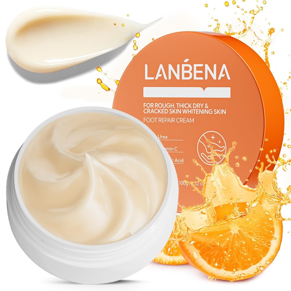 LANBENA Urea Cream 40 Percent For Feet Plus 2% 3.52 Ounce (Pack of 1), orange
