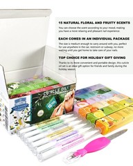 Nail Cuticle Oil Pen Kit 15 Pieces Natural Scented Hydrating Treatment Supplies