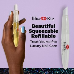 Refillable Squeeze Cuticle Oil Pen 3-Pack – Ideal for Nail Growth & Application