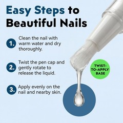 4PCS Nail Care Pen – Professional for 0.1 Fl Oz (Pack of 4), Blue