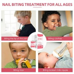 Nail Biting Prevention Polish 0.5fl Oz Nail Bite Stopper Care For Kids & Adults！