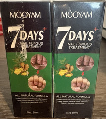 MOOYAM 7 DAYS+ Nail Fungus Treatment Serum, Salicylic Acid, 30 ml (Lot of 2)