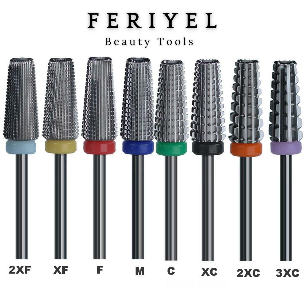 5 in 1 – Carbide Nail Drill Bit Black ~ Feriyel Brand USA