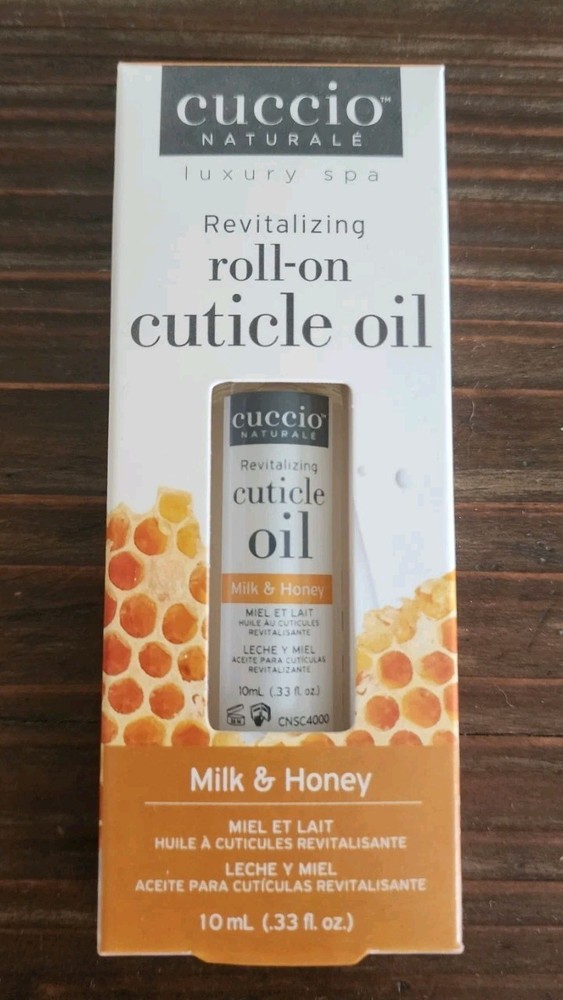 Cuccio Naturale Milk & Honey Revitalizing Roll-On Cuticle Oil NIB 0.33oz