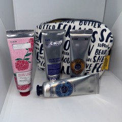 5L’occitane Hand Cream Collection Amande Lavande Pivoine Verveine Dry Skin Pouch