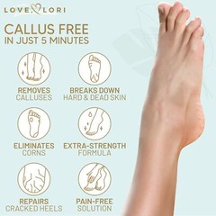 LOVE, LORI Foot Callus Remover Gel (6oz) – 6 Ounce (Pack of 1), Clear