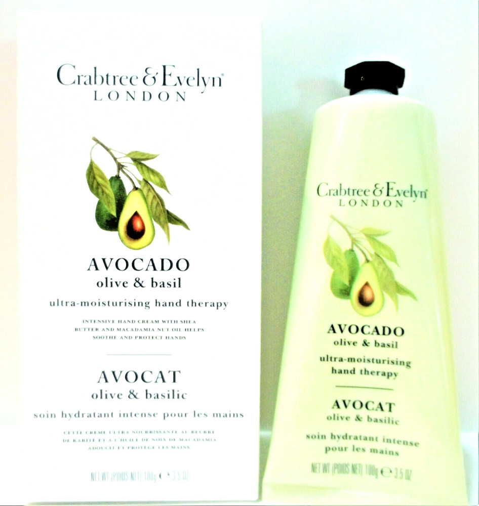 Crabtree & Evelyn AVOCADO Olive Ultra-Moisturising Hand Therapy, 3.5 oz, NEW