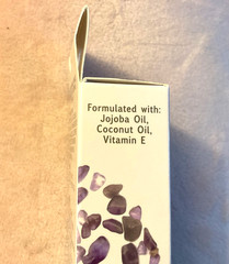 1 Bottle Eye Dropper B-Pure Cuticle CRYSTAL Oil AMETHYST Crystals 0.23fl.oz.