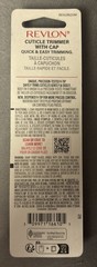 New Revlon Cuticle Trimmer with Cap/ 1 Pack Per Order