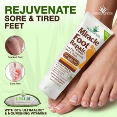 Miracle Foot Repair Cream, 8 oz + 1 Hand 4.5 Ounce (Pack of 2)