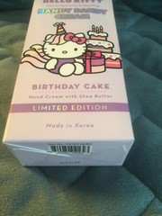 THE CREME SHOP HELLO KITTY HANDY DANDY BIRTHDAY CAKE LIMITED EDITION HAND CREAM